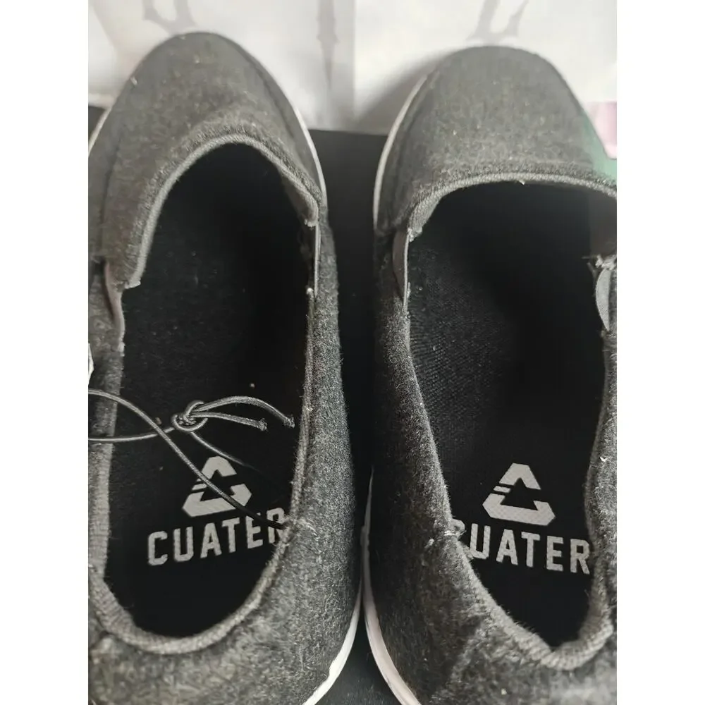 NWT Cuater Men's 9 Phenom Slip On Black / Gray 4MU190- Travis Mathew Blemishes